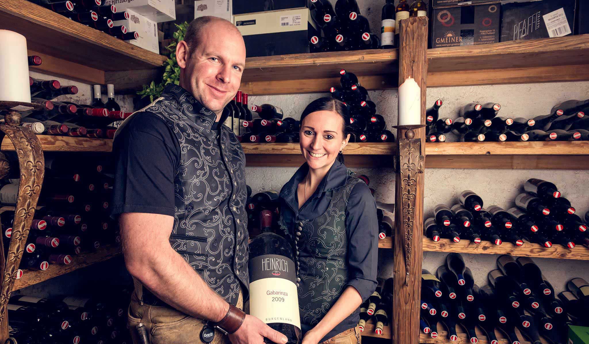 Weinspezialitäten im Restaurant Stöcklwirt